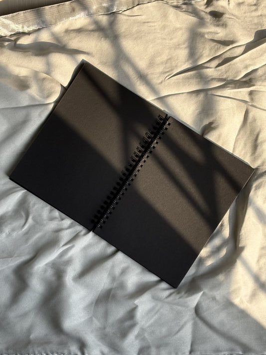 Urdu Quote -  Black Paper Notebook - A6 Size