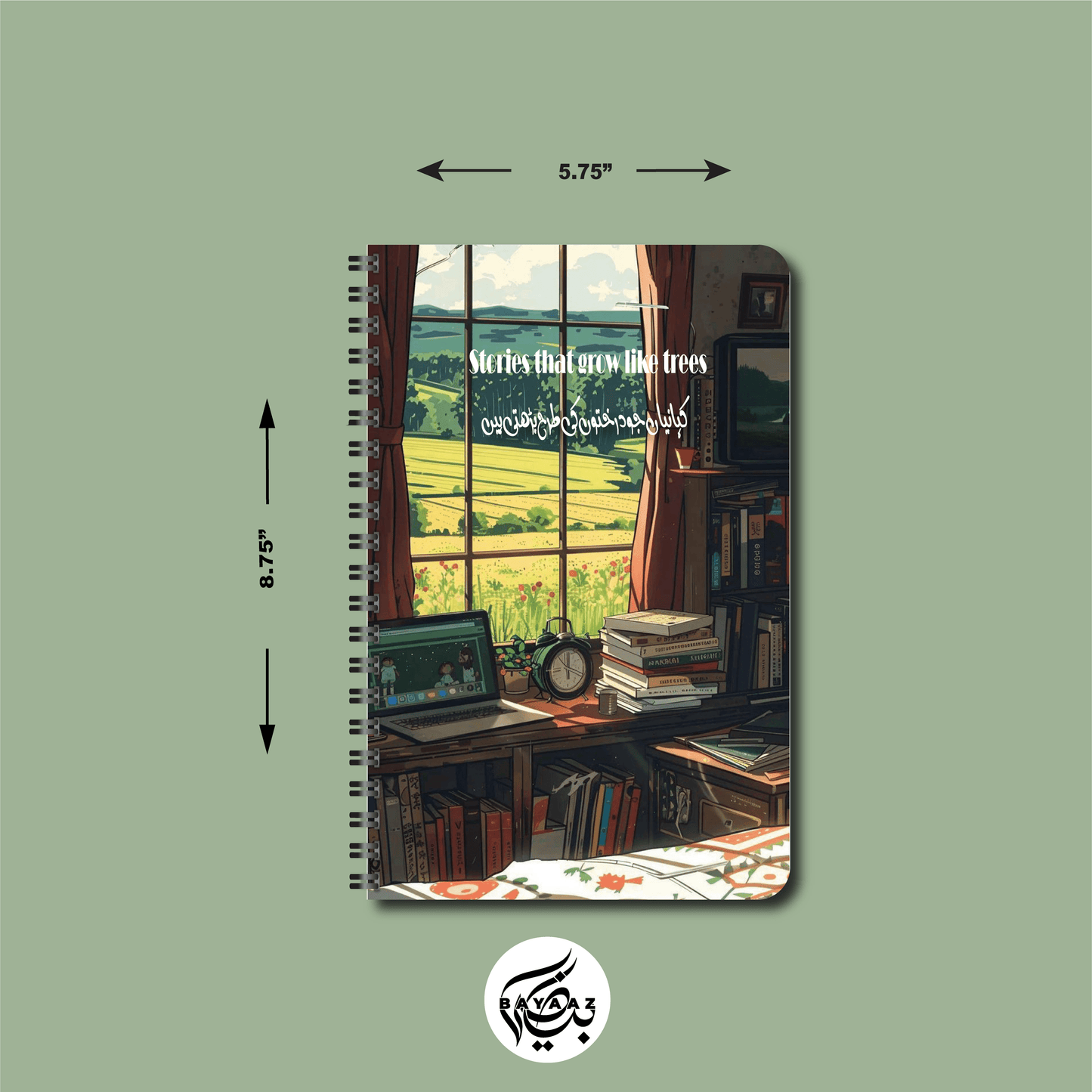 Stories that grow like Tress - A5 Lined Notebook