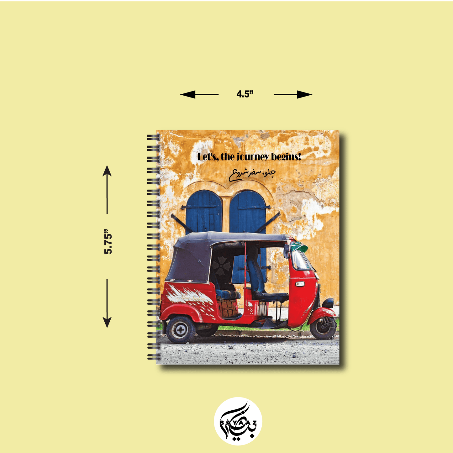 Let the Journey Begins - A6 Lined Notebook