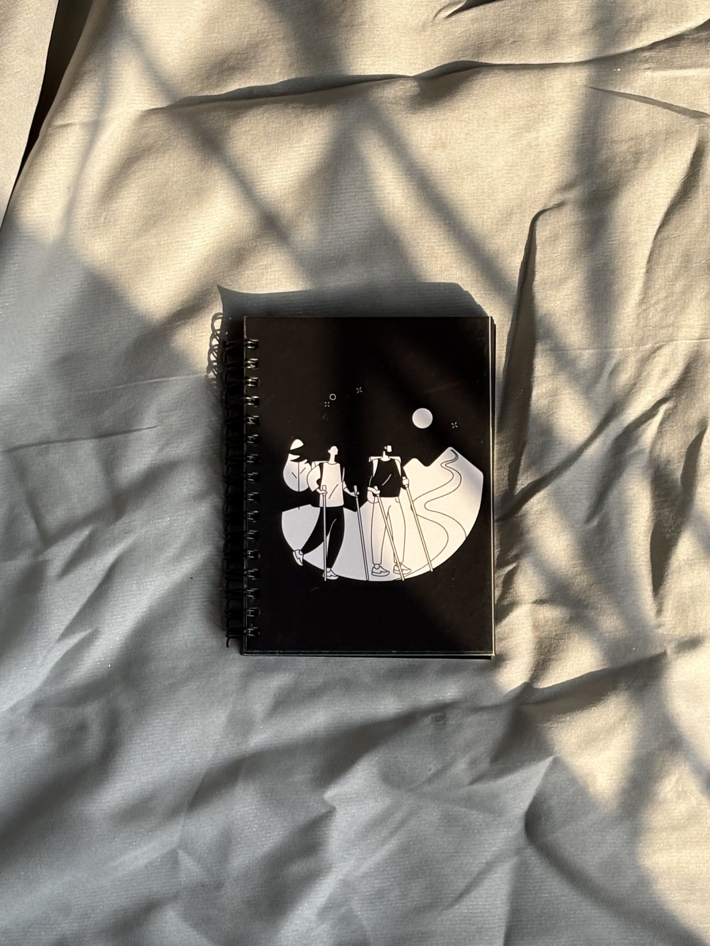 Summit Together -  Black Paper Notebook - A6 Size