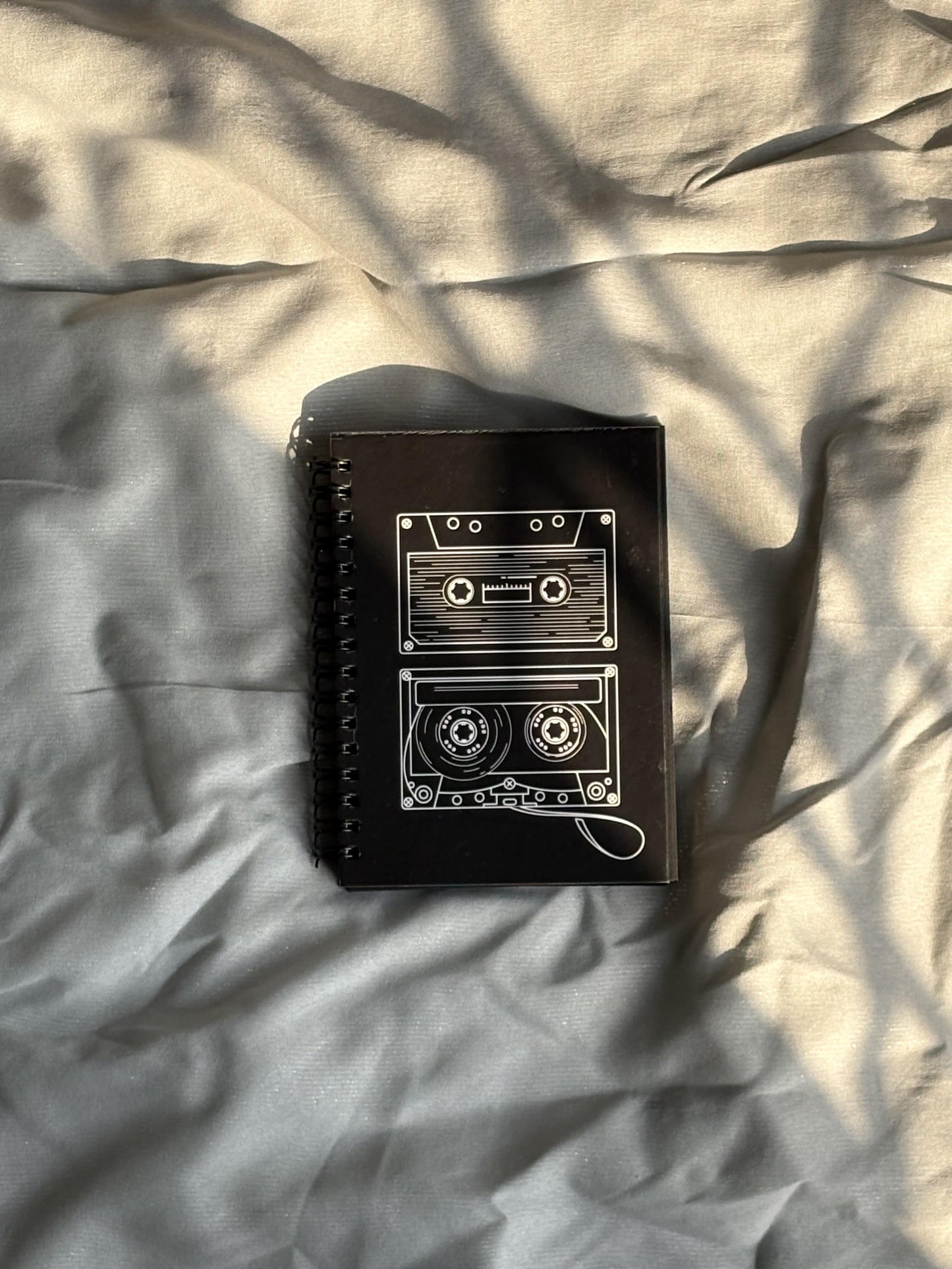 The Old Radio -  Black Paper Notebook - A6 Size